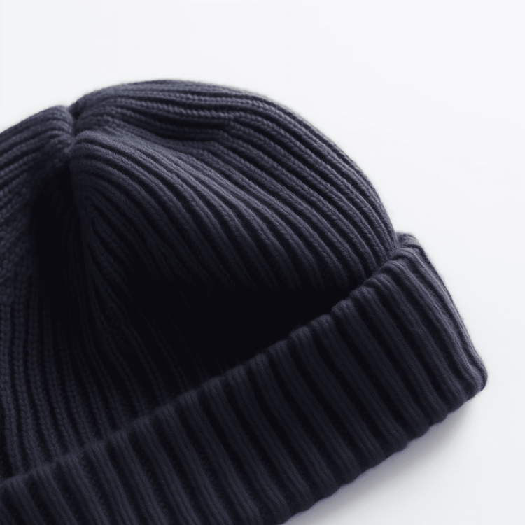 Striped-Cuff Cashmere Hat