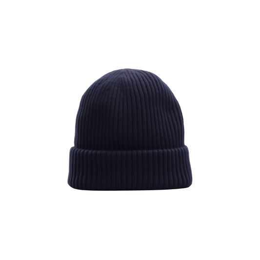 Striped-Cuff Cashmere Hat